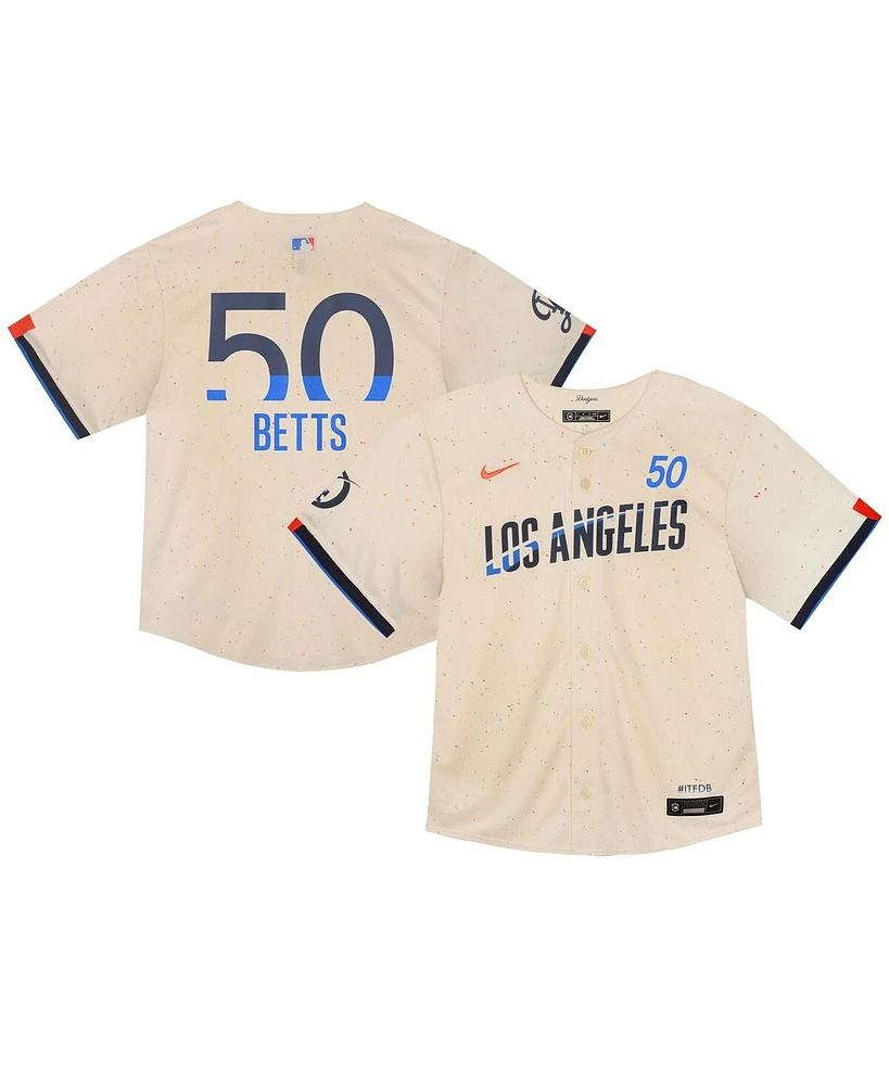 Nike Toddler Mookie Betts Cream Los Angeles Dodgers 2024 City Connect Limited Player Jersey