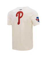 Pro Standard Men's Cream Philadelphia Phillies Club Member Badge T-Shirt