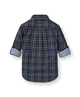 Hope & Henry Baby Boys Organic Convertible Double Weave Button Down Shirt