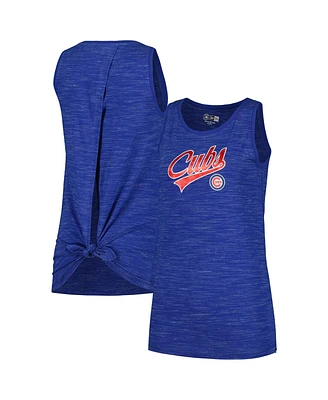 New Era Women's Royal Chicago Cubs Space-Dye Active Tank Top