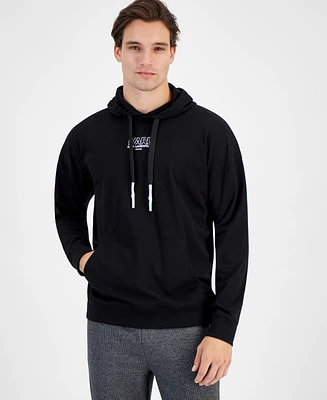 Karl Lagerfeld Paris Men's Slim Fit Pullover Logo Hoodie