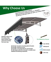 Polycarbonate Door Window Awning with Valance