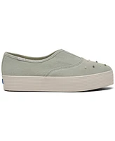 Keds Women's Point Denim Slip-On Platform Casual Sneakers from Finish Line