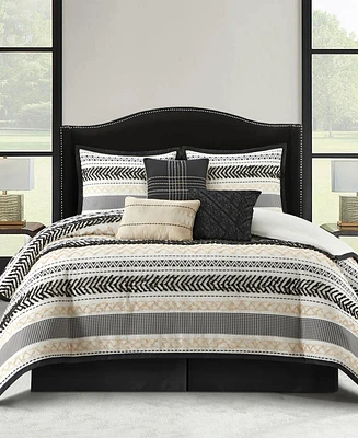 Stratford Park Kitana Clip Jacquard 7-Pc. Comforter Set