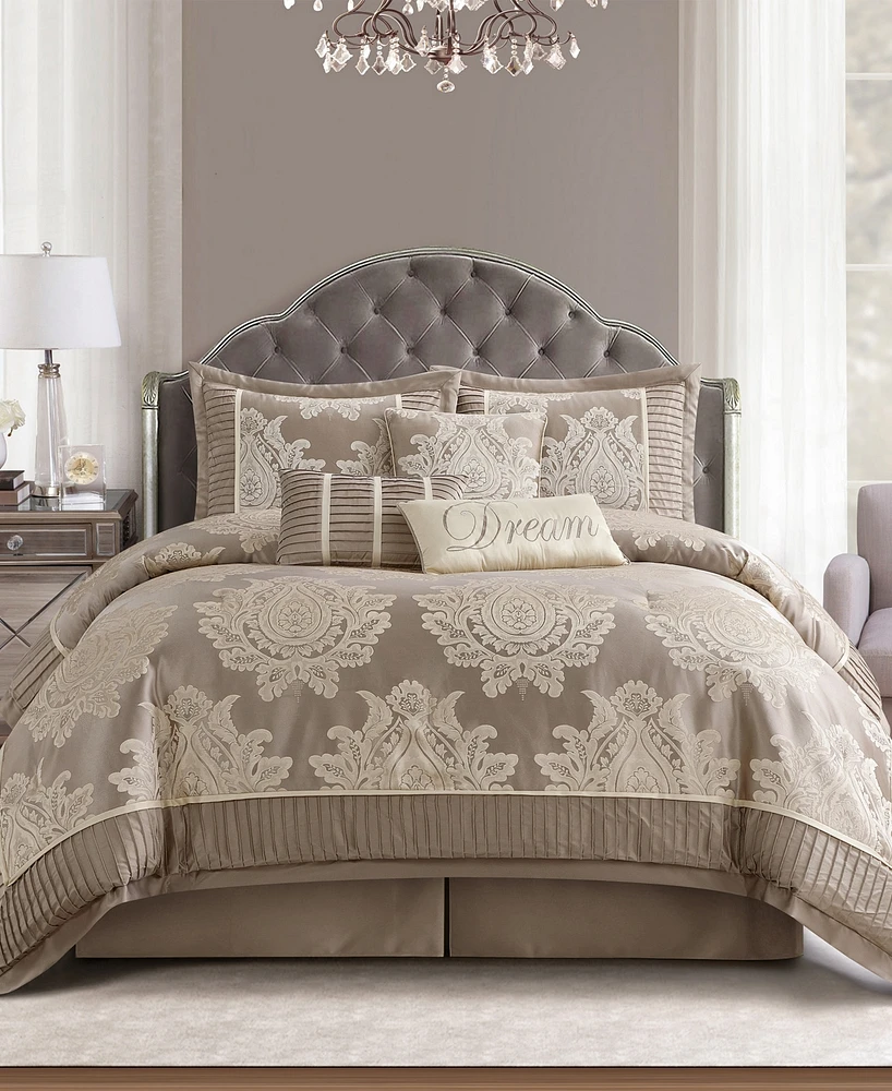 Stratford Park Therese Damask 7-Pc. Comforter Set
