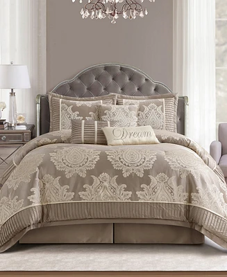 Stratford Park Therese Damask 7-Pc. Comforter Set