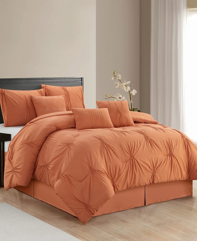 Stratford Park Nargiz Pintuck 7-Pc. Comforter Set