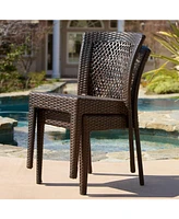 Simplie Fun Stackable Patio Chairs: Stylish, Comfortable, And Space-Saving