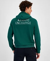 A|X Armani Exchange Men's Long Sleeve Double Sided Logo Hoodie, Created for Macy's