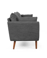 Contemporary 3-Seater Sofa With Accent Pillows