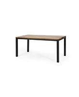 Streamdale Furniture Acacia Wood Dining Table With Industrial Frame