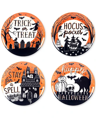 Certified International Hocus Pocus Salad Plates, Set of 4