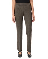 Jones New York Petite Jacquard Pull-On Bootcut Pants