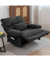 Oversized Push-Back Recliner with Super Soft Fleece
