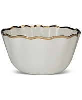 Certified International Regency Deep Metallic-Trim Porcelain Bowl