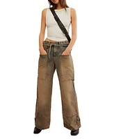 Free People Crvy Women's Outlaw Cotton Wide-Leg Jeans