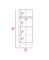 Fm Furniture Brussel Microwave Pantry Cabinet