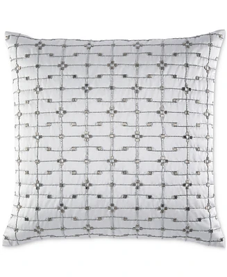 Hotel Collection Metallic Beaded Decorative Pillow, 18" x 18", Exclusively at Macy's