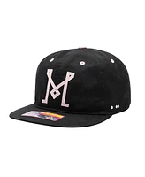 Fan Ink Men's Inter Miami Cf Black Bankroll Snapback Hat