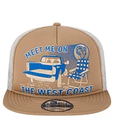 New Era Men's Tan Los Angeles Rams Meet Me 9FIFTY Snapback Hat