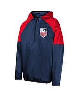 Outerstuff Big Boys and Girls Navy Usmnt Unstoppable Half-Zip Hoodie Jacket