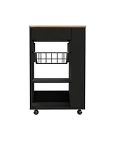 Fm Furniture Shelton Kitchen Cart
