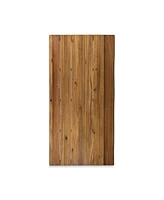 Zion Industrial Acacia Wood & Metal Dining Table