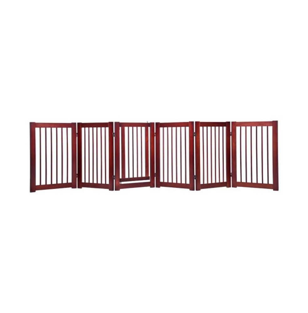 Slickblue 30" Configurable Folding Free Standing Wood Pet Safety Fence