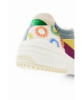 Desigual Women's Retro multicolour patchwork sneakers