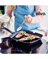 Alva Energy Ceramic Coated Cast Aluminum Grill Pan