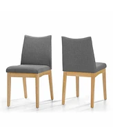 Simplie Fun Mid-Century Modern Upholstered Dining Chairs (Set Of 2)