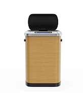 50L Smart Motion Sensor Trash Can with Slow-Closing Lid