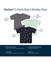 Toddler Boys Short Sleeve T-Shirts, 3 Pack