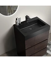 24" Modern Vanity: Elegance, Storage, Silence