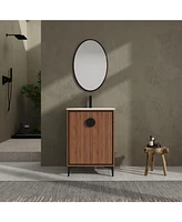 Streamdale Furniture 24" Modern Bathroom Vanity with Sink & Storage Cabinet