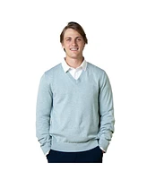 Hope & Henry Men's Organic Fine Gauge V-Neck Pullover Sweater