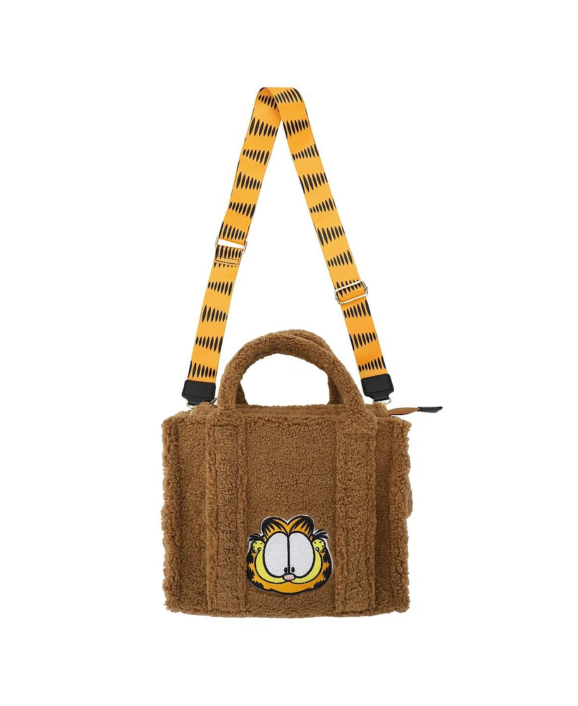 Sanrio Garfield Faux Shearling Tote Bag