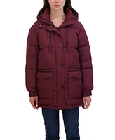 Sebby Juniors' Hooded 3/4 Puffer Coat