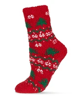 MeMoi Women's Christmas Tree Cozy Sock & Legging Set