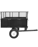 Streamdale Furniture Heavy Duty Lawn Mower Trailer with Dump Function