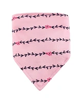 Hudson Baby Bandana Bibs and Headbands, 5-Piece Set