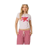 Edikted Women's Daylily T shirt - Light