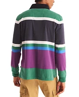 Nautica Men's Long Sleeve Colorblocked Rugby Shirt