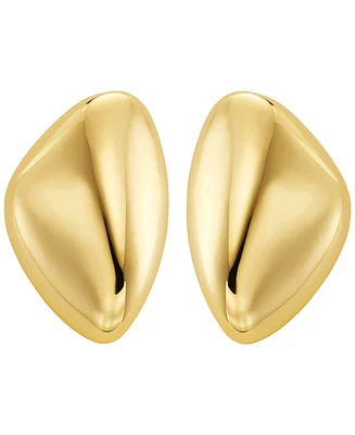 Michael Kors Brass Pebble Statement Earrings