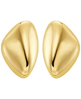 Michael Kors Brass Pebble Statement Earrings