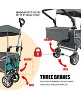 Streamdale Furniture Collapsible Utility Wagon with Canopy