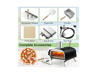 Portable Multi-Fuel Pizza Oven with Pizza Stone and Pizza Peel