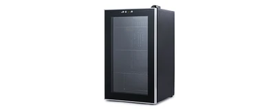 Black & Decker 2.4 Cu. Ft. Beverage Cooler with Double Pane Glass Door Drink Fridge with 76-Can Capacity