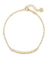 Devata Round Link Chain Bracelet in 14K Gold, 6.5 in adj to 7.5 in, approx. 2.6 grams