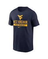 Nike Men's Navy West Virginia Mountaineers Football T-Shirt